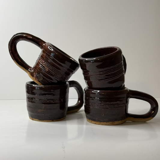 Espresso mugs, pottery, coffee cups, handmade pottery